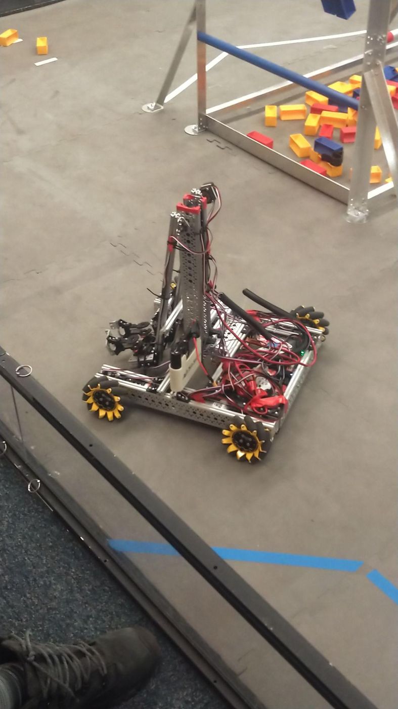 Our robot on the competition field